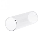 M02219 4 in 1 Plexiglass Slid Bar + Stainless Steel Slid Bar + Celluloid Guitar Finger Pick + Plastic Box Set, Plexiglass Slid Bar