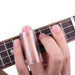 M02219 4 in 1 Plexiglass Slid Bar + Stainless Steel Slid Bar + Celluloid Guitar Finger Pick + Plastic Box Set, Plexiglass Slid Bar