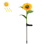 Solar Sunflower Decoration Light LED Garden Lawn Landscape Light, Single Head, Three Heads