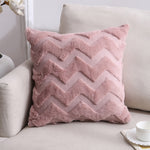 Double-Sided Plush Pillow Home Sofa Cushion Pillowcase, 45x45cm Without Core, 45x45cm Pillowcase + Core