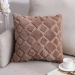 Double-Sided Plush Pillow Home Sofa Cushion Pillowcase, 45x45cm Without Core, 45x45cm Pillowcase + Core