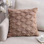 Double-Sided Plush Pillow Home Sofa Cushion Pillowcase, 45x45cm Without Core, 45x45cm Pillowcase + Core