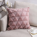 Double-Sided Plush Pillow Home Sofa Cushion Pillowcase, 45x45cm Without Core, 45x45cm Pillowcase + Core