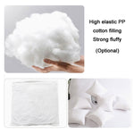 Double-Sided Plush Pillow Home Sofa Cushion Pillowcase, 45x45cm Without Core, 45x45cm Pillowcase + Core