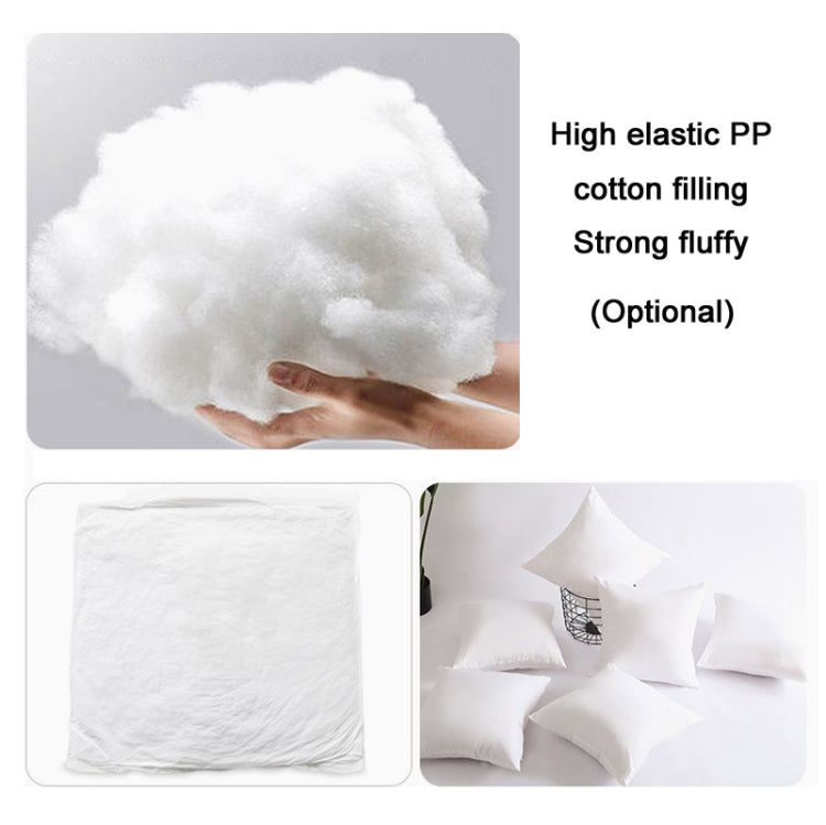 Double-Sided Plush Pillow Home Sofa Cushion Pillowcase, 45x45cm Without Core, 45x45cm Pillowcase + Core