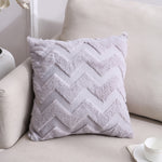 Double-Sided Plush Pillow Home Sofa Cushion Pillowcase, 45x45cm Without Core, 45x45cm Pillowcase + Core