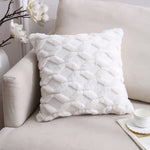 Double-Sided Plush Pillow Home Sofa Cushion Pillowcase, 45x45cm Without Core, 45x45cm Pillowcase + Core