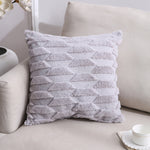Double-Sided Plush Pillow Home Sofa Cushion Pillowcase, 45x45cm Without Core, 45x45cm Pillowcase + Core