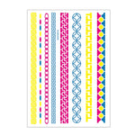 10 PCS Fluorescent Flower Arm Tattoo Sticker Face Sticker Waterproof Feather Tattoo Arm Tattoo Sticker, DKCS010, DKCS017, DKCS019, DKCS022, DKCS025, DKCS028, DKCS032, DKCS033, DKCS034, DKCS036, DKCS037, DKCS042