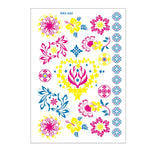 10 PCS Fluorescent Flower Arm Tattoo Sticker Face Sticker Waterproof Feather Tattoo Arm Tattoo Sticker, DKCS010, DKCS017, DKCS019, DKCS022, DKCS025, DKCS028, DKCS032, DKCS033, DKCS034, DKCS036, DKCS037, DKCS042
