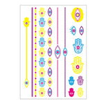 10 PCS Fluorescent Flower Arm Tattoo Sticker Face Sticker Waterproof Feather Tattoo Arm Tattoo Sticker, DKCS010, DKCS017, DKCS019, DKCS022, DKCS025, DKCS028, DKCS032, DKCS033, DKCS034, DKCS036, DKCS037, DKCS042