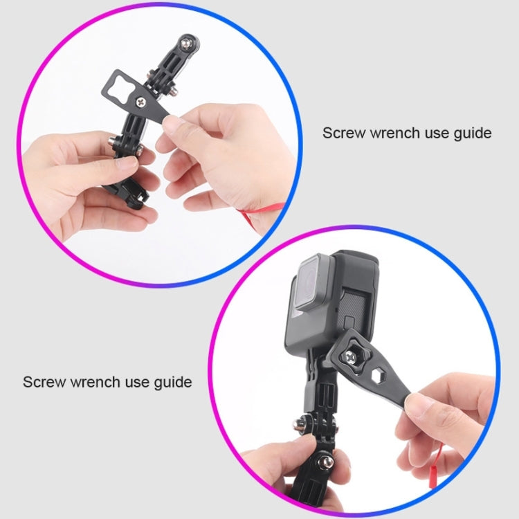 2 Set Cycling Helmet Adhesive Multi-Joint Arm Fixed Mount Set for DJI Osmo Action, GoPro HERO9 Black / HERO8 Black /7 /6 /5 /5 Session /4 Session /4 /3+ /3 /2 /1, Xiaoyi and Other Action Cameras, Style 3 Cycling Helmet Kit, Style 4 Cycling Helmet Kit  ...