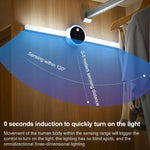 DMK-025 Smart Cabinet Lamp Kitchen Mirror Front Light, Touch + Human Body Induction, Hand Scan Timing, Hand Sweep Clock