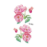 50 PCS Literary Small Fresh Flower Tattoo Sticker Rose Waterproof Lasting Arm Sticker, Q-001, Q-002, Q-003, Q-012, Q-016, Q-017, Q-019, Q-022, Q-025, Q-029, Q-031, Q-032