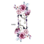 50 PCS Literary Small Fresh Flower Tattoo Sticker Rose Waterproof Lasting Arm Sticker, Q-001, Q-002, Q-003, Q-012, Q-016, Q-017, Q-019, Q-022, Q-025, Q-029, Q-031, Q-032