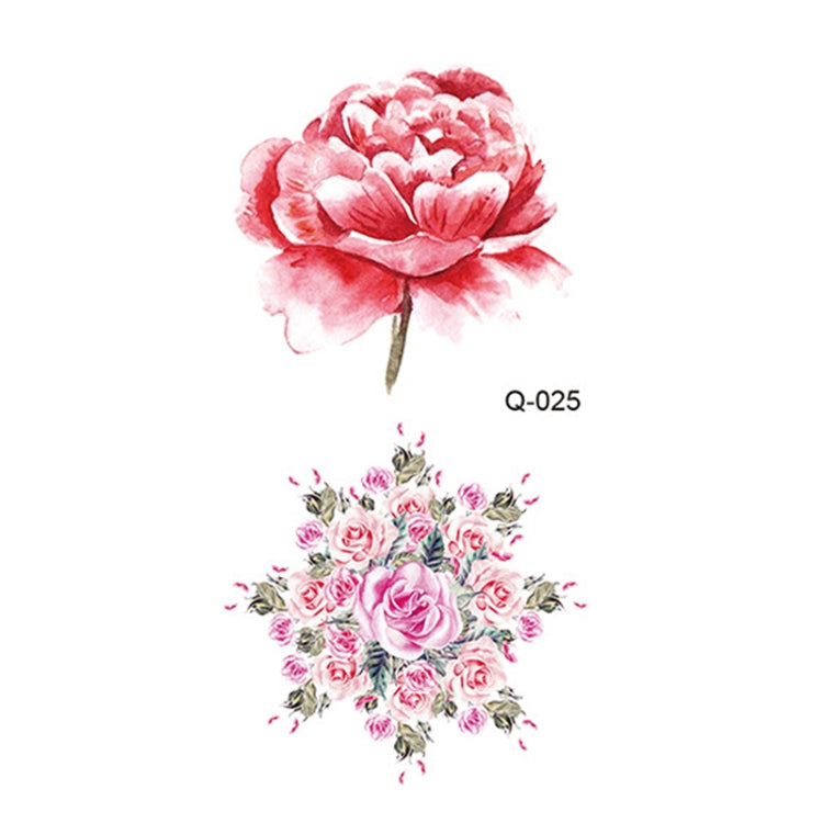 50 PCS Literary Small Fresh Flower Tattoo Sticker Rose Waterproof Lasting Arm Sticker, Q-001, Q-002, Q-003, Q-012, Q-016, Q-017, Q-019, Q-022, Q-025, Q-029, Q-031, Q-032