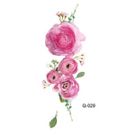 50 PCS Literary Small Fresh Flower Tattoo Sticker Rose Waterproof Lasting Arm Sticker, Q-001, Q-002, Q-003, Q-012, Q-016, Q-017, Q-019, Q-022, Q-025, Q-029, Q-031, Q-032