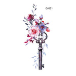 50 PCS Literary Small Fresh Flower Tattoo Sticker Rose Waterproof Lasting Arm Sticker, Q-001, Q-002, Q-003, Q-012, Q-016, Q-017, Q-019, Q-022, Q-025, Q-029, Q-031, Q-032