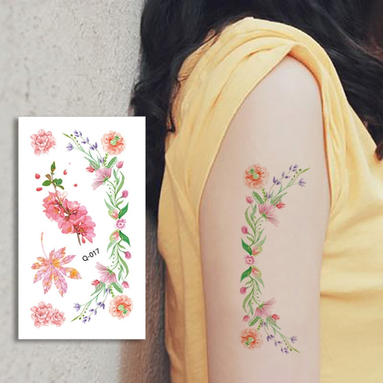 50 PCS Literary Small Fresh Flower Tattoo Sticker Rose Waterproof Lasting Arm Sticker, Q-001, Q-002, Q-003, Q-012, Q-016, Q-017, Q-019, Q-022, Q-025, Q-029, Q-031, Q-032