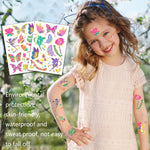 10 PCS Children Water Transfer Fresh Butterfly Bronzing Tattoo Stickers Cartoon Cute Metal Tattoo Stickers, WE-037, WE-038, WE-039, WE-040