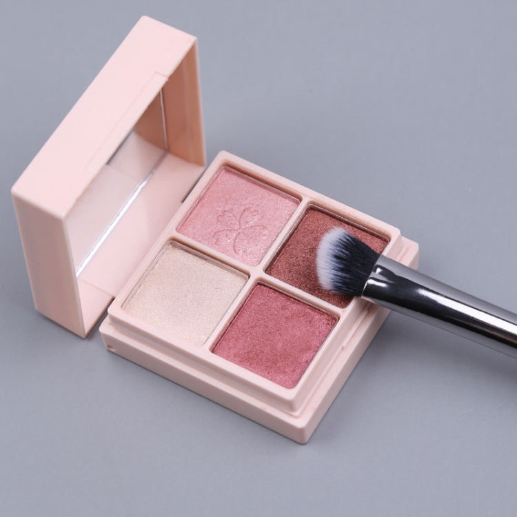 4-in-1 Make-up-Pinselset „Black Pebbles“: Lidschattenpinsel, Foundationpinsel, tragbarer Make-up-Pinsel, Stil: Einzelpinsel, Pinsel + Make-up-Pinseltasche