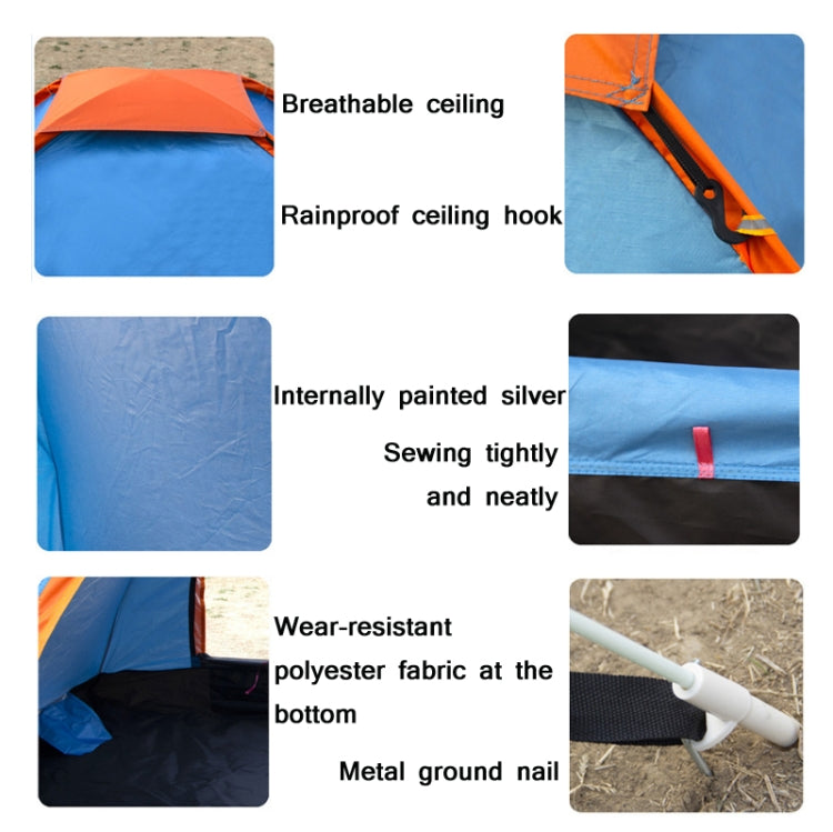Outdoor Camping Beach Rainproof Sun-proof Automatic Quick Install Tent, For Single People, For Double People, For 3-4 People