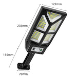 Solar Outdoor Human Body Induction Wall Light Garden Fence Street Light, TG-TY100 196 LED