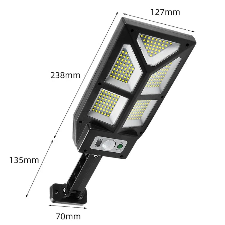 Solar Outdoor Human Body Induction Wall Light Garden Fence Street Light, TG-TY100 196 LED