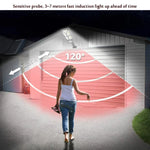 Solar Outdoor Human Body Induction Wall Light Garden Fence Street Light, TG-TY100 196 LED