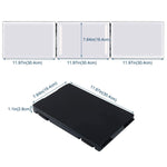 Dreiseitiger Spiegel mit LED-Beleuchtung, ausziehbarer Hängespiegel mit 10-facher Vergrößerung, kleiner Spiegel, mit kleinem Spiegel (weiß), mit kleinem Spiegel (schwarz)