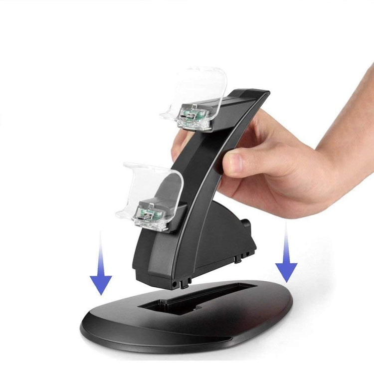 Controller Charger Dock LED Dual USB PS4 Charging Stand Station Cradle for Sony Playstation 4 PS4 / PS4 Pro /PS4 slim, for PS4 / PS4 Pro /PS4 slim