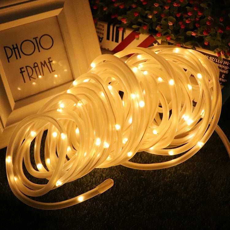 Holiday Party Decoration Tube String Lights LED Garden Decoration Casing Light with Remote Control, Spec:, 7m 50 LEDs USB Powered, 12m 100 LEDs USB Powered, 22m 200 LEDs USB Powered, 7m 50 LEDs Battery Powered, 12m 100 LEDs Battery Powered             ...