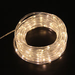 Holiday Party Decoration Tube String Lights LED Garden Decoration Casing Light with Remote Control, Spec:, 7m 50 LEDs USB Powered, 12m 100 LEDs USB Powered, 22m 200 LEDs USB Powered, 7m 50 LEDs Battery Powered, 12m 100 LEDs Battery Powered             ...