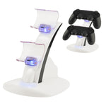 IPLAY LED Micro Dual Controller Holder Charger 2 LED Micro USB Handle Fast Charging Dock Station Stand Charger for PS4 Controller, For Xbox One Controller