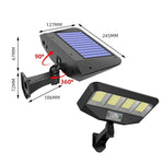 TG-TY081 LED Solar Wall Light Body Sensation Outdoor Waterproof Courtyard Lamp with Remote Control, Style:, 138 LED Integrated, 160 LED Integrated, 138 COB Integrated, 160 COB Integrated, 138 LED Splitable, 160 LED Splitable, 138 COB Splitable         ...