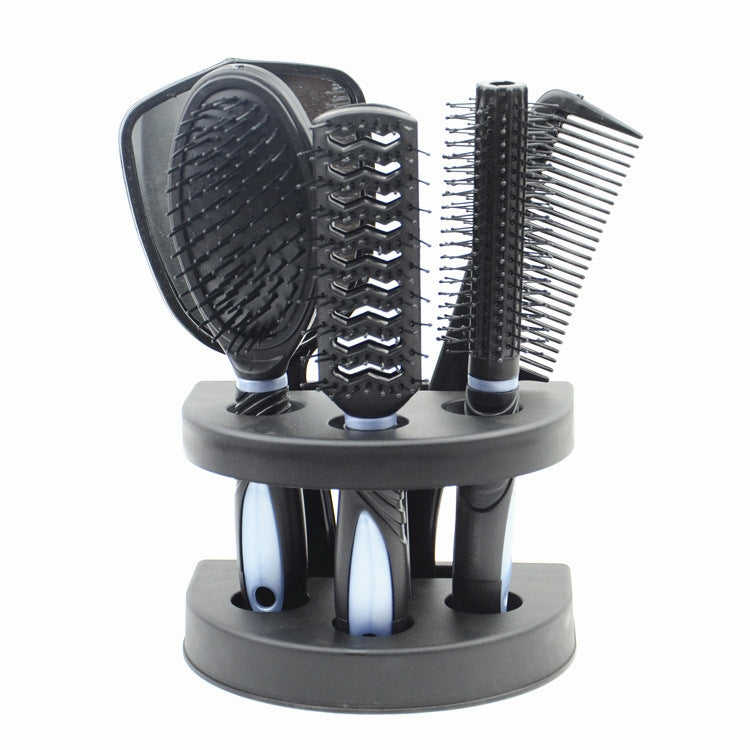 6-In-1 Mirror Comb Hair Comb With Base Set Massage Scalp Beauty Comb