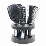 6-In-1 Mirror Comb Hair Comb With Base Set Massage Scalp Beauty Comb