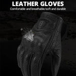 GHOST RACING GR-ST06 Breathable Touch Screen Motorcycle Riding Leather Gloves Anti-Fall Locomotive Gloves, M, L, XL, XXL