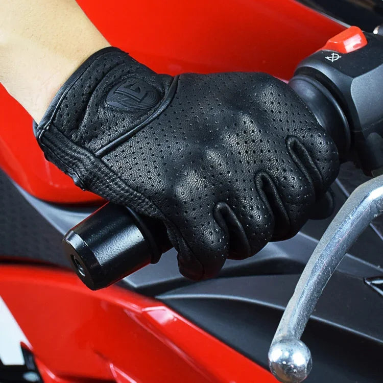 GHOST RACING GR-ST06 Breathable Touch Screen Motorcycle Riding Leather Gloves Anti-Fall Locomotive Gloves, M, L, XL, XXL