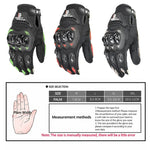 GHOST RACING GR-ST04 Motorcycle Gloves Anti-Fall Full Finger Riding Touch Gloves, M, L, XL, XXL
