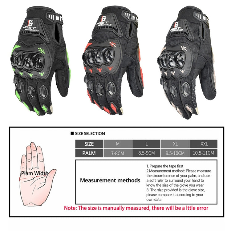 GHOST RACING GR-ST04 Motorcycle Gloves Anti-Fall Full Finger Riding Touch Gloves, L, XXL, M, XL