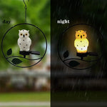 Outdoor Waterproof Garden Solar Simulation Animal Lawn LED Landscape Light, Owl, Bird