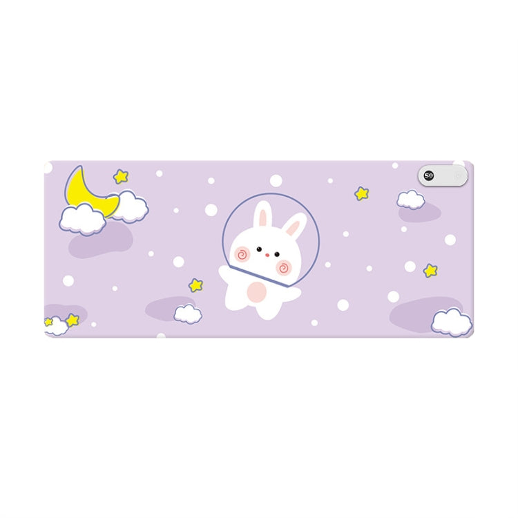 Intelligent Digital Display Timing Heating Mouse Pad Office Desktop Electric Heating Mat, CN Plug, Rabbit 80x33cm, Black 80x33cm, Green 60x36cm, Grey 60x36cm