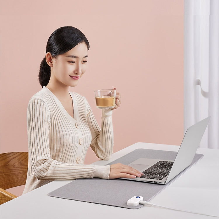 Intelligent Digital Display Timing Heating Mouse Pad Office Desktop Electric Heating Mat, CN Plug, Rabbit 80x33cm, Black 80x33cm, Green 60x36cm, Grey 60x36cm