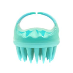 Round Hair Washing Brush Silicone Wet & Dry Multipurpose Massage Brush, Pink, Purple, Green, Black, Blue, Red, Yellow, Grey