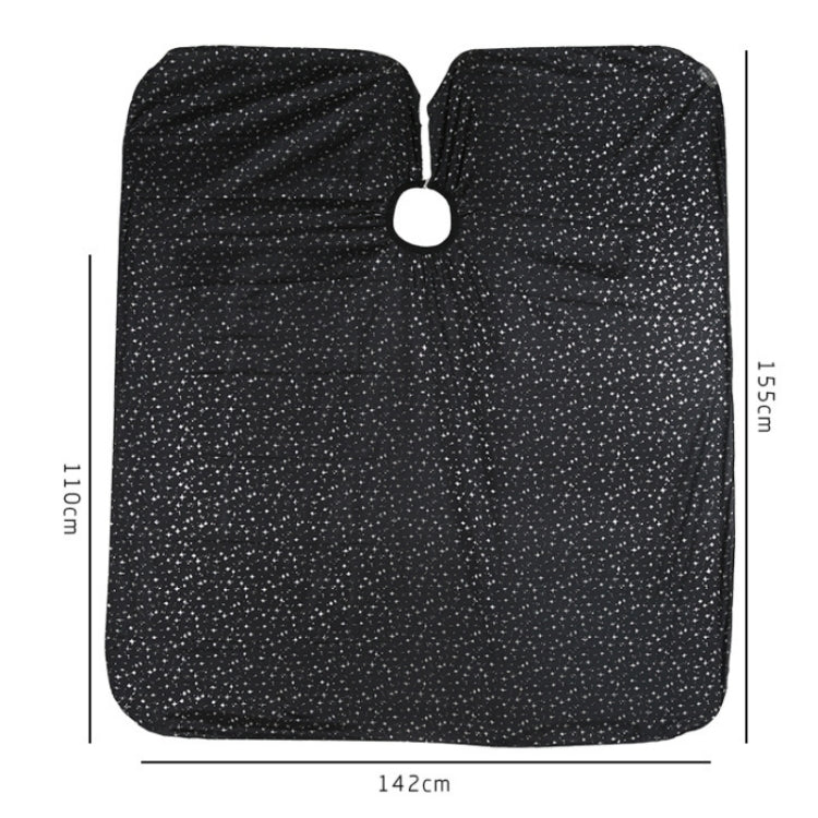 Fashion Shawl For Hair Salon With Hair Dye And Haircut, Black, White