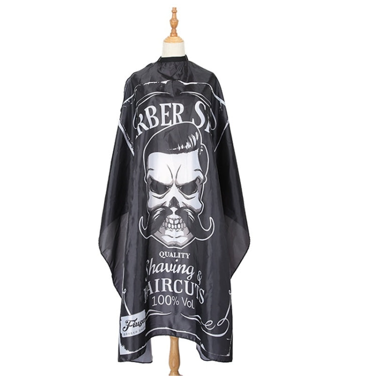 Fashion Hair Salon Haircut Dyed Hair Oiled Shawl, Pure Black, Pure White, White Black Edge