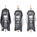 Fashion Hair Salon Haircut Dyed Hair Oiled Shawl, Pure Black, Pure White, White Black Edge