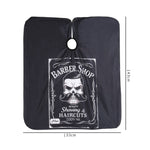 Fashion Hair Salon Haircut Dyed Hair Oiled Shawl, Pure Black, Pure White, White Black Edge