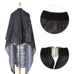 Fashion Hair Salon Haircut Dyed Hair Oiled Shawl, Pure Black, Pure White, White Black Edge